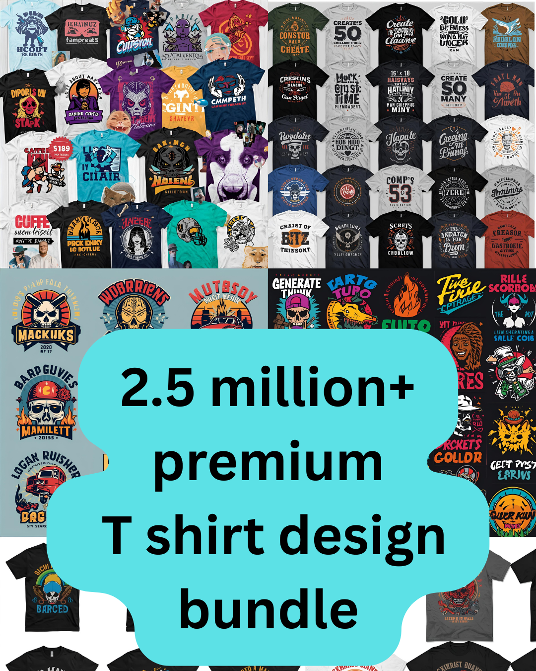 2.5 million+ tshirt design bundle 2.5 million+ tshirt design bundle